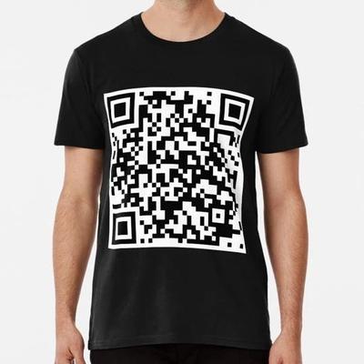 Рик Эстли Never Gonna Give You Up QR-код Размеры от S до 5XL Сделано в США Футболка