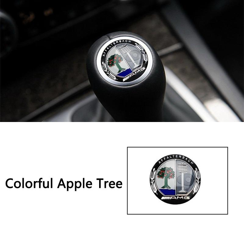 27MM Car Gearbox Control Lever Sticker Shift Handle Decals Accessories For Mercedes Benz AMG W204 W205 W203 W212 W213 W201 W210 OS5