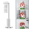 Bathroom Paper Towel Holder Stainless Steel Floor Standing Toilet Paper Holder Hole-less Bathroom Floor Standing Shelf