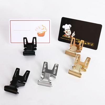 10 шт., держатель ценника, складной стабильный фиксатор, гальванический, розничный магазин, рекламный зажим для этикеток для кондитерской