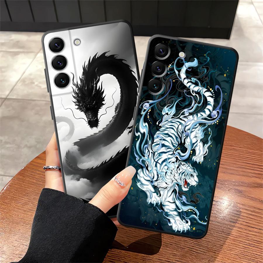 Крутой чехол с драконом для Samsung Galaxy A15 A12 A06 A17 A50 A16 A40 A70 A05 A04 A13 A20 Funda Чехол для телефона