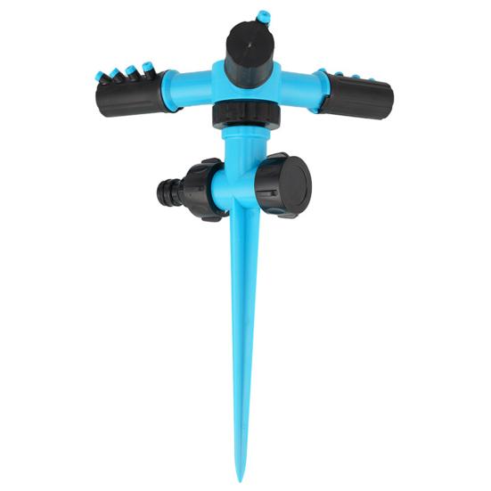 Спринклер для газонов с колышками Конструкция с 3 рычагами Большая площадь покрытия Устойчивость к утечкам Регулируемый Простой