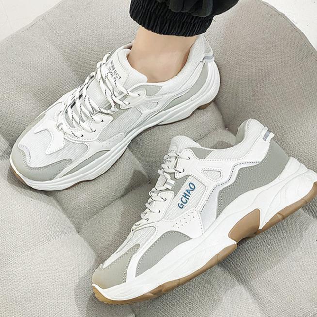 Мужская обувь, летняя, дышащая, 2025, новая тенденция, универсальная, для бега, тонкая сетка, спортивная, повседневная, маленькая, белая, для серфинга, обувь Tide