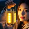 Multi-function Folding Outdoor Camping Light Power Bank USB Rechargeable Solar Lantern Super Bright Hiking Tent Hanging Lamp Emergency Flashlight