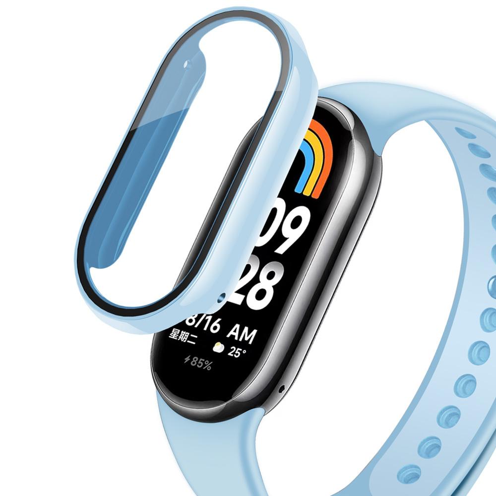 Чехол+стекло Для Xiaomi Mi Band 8 7 6 Аксессуары Чехол+Пленка Защитный чехол Full Coverage Miband 7 6 5 4 3 защитное стекло для экрана