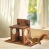 Squirrel Feeder Multi Purpose Funny Gifts Picnic Table Food Wooden Ornament Feeding