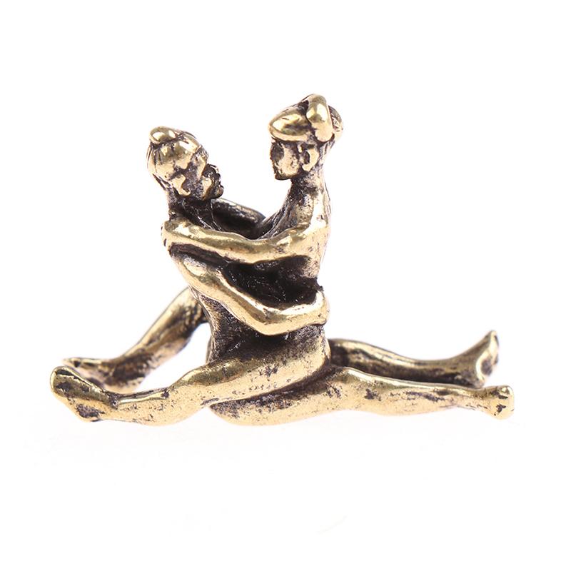 Мини Винтаж Латунь Сексуальный Орнамент Ремесленные Статуэтки Для Домашнего Бара Партии Стол Декор