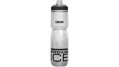 CAMELBAK Podium Ice Изолированная бутылка для велоспорта с 4-кратной эффективностью охлаждения, Черная, 620 мл,
