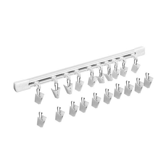 Подвеска-органайзер для резинок для волос с 20 зажимами, держатель для хранения аксессуаров для волос, для шарфов, бантов для волос, повязок