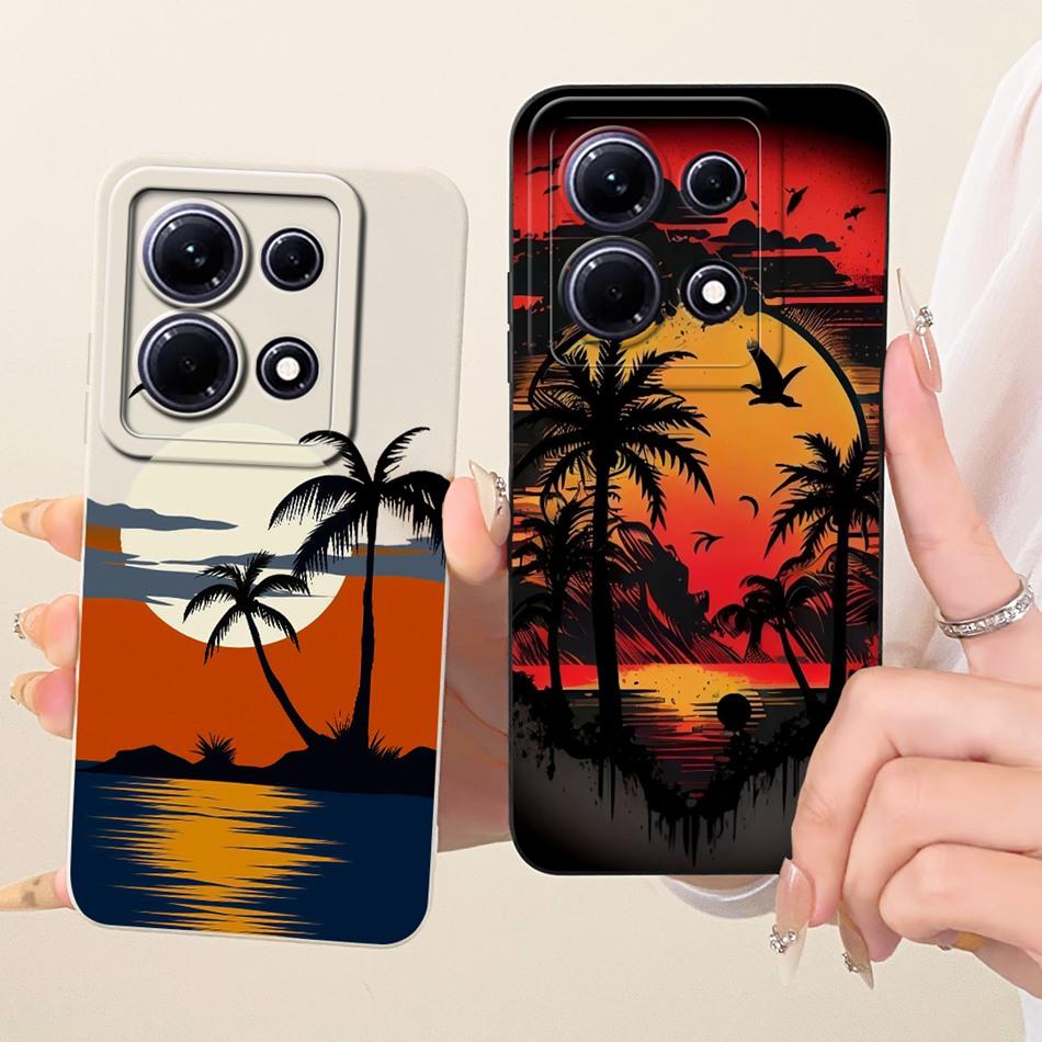 For Infinix Note 30 30Pro Fashion Dusk Beach Painting Phone Case For Infinix Note 30 Pro Note30 4G 5G Soft Silicone Bumpers