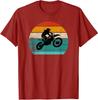 Мотоцикл для мотокросса Dirt Bike Винтажная Ретро Футболка