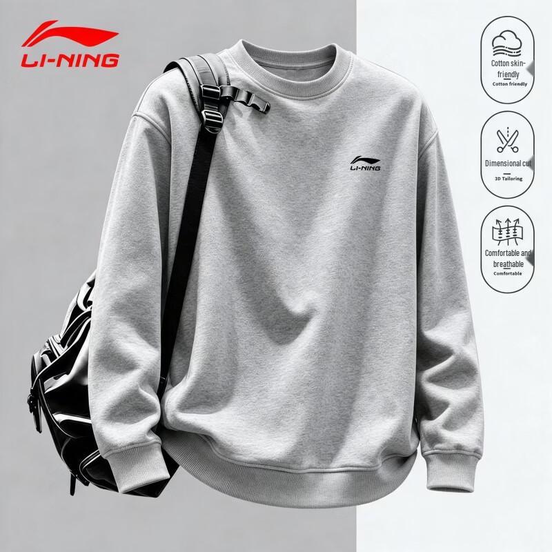 Li-Ning Унисекс Повседневная Толстовка с Круглым Вырезом