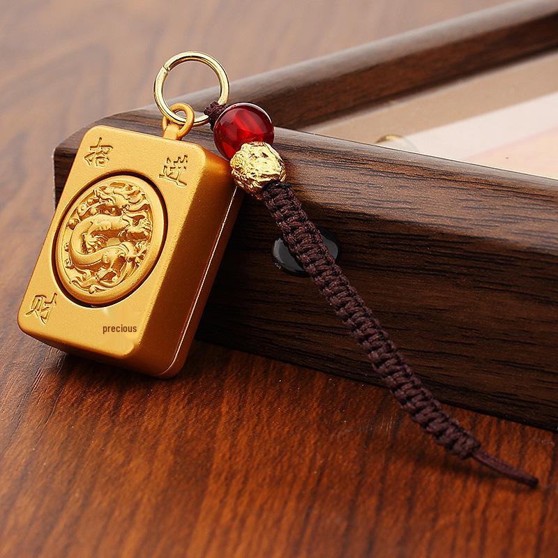 2025 Year of the Snake Spinning Key Charm Pendant for Men