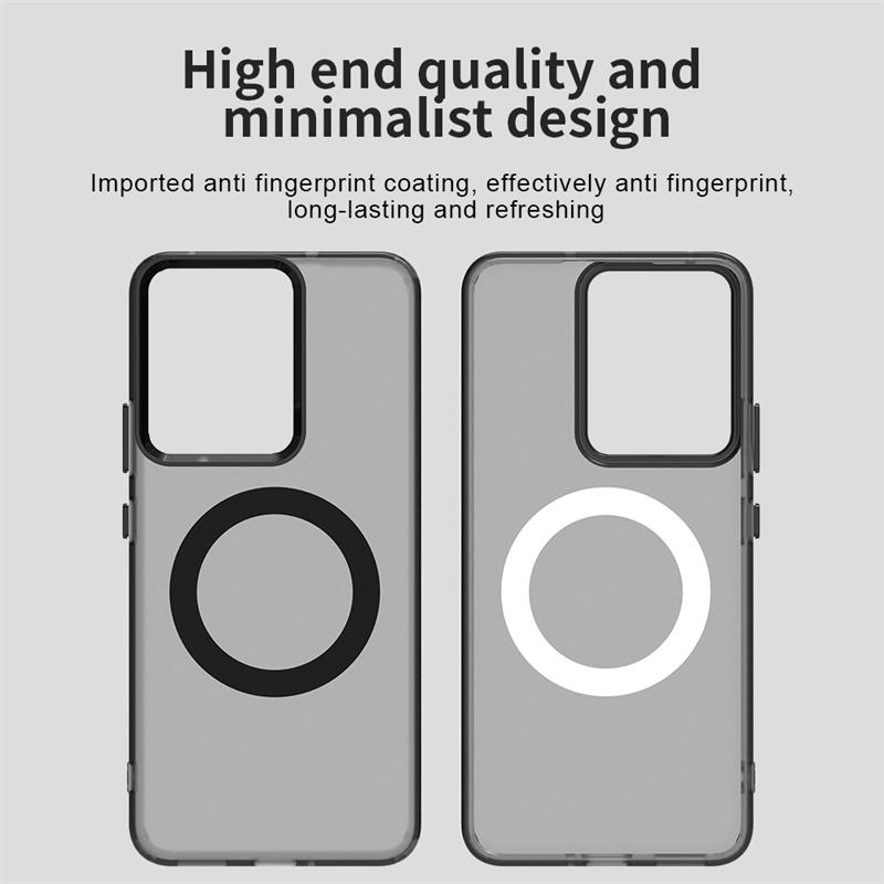 Прозрачный чехол с магнитной адсорбцией и беспроводной зарядкой для Realme 14T, прозрачный чехол для телефона Realme 14T, чехол для Realme 14T для Realme 14T 5G 6,67 дюйма