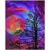 Полный 5D Diy Алмазная картина Жуткая ночная сцена Вышивка Крестом Домашний Декор Подарок ручной работы
