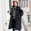 Winter Down Cotton Jacket for Women Long Over Knee Loose Large Size Cotton Jacket Thickened New Cotton Jacket