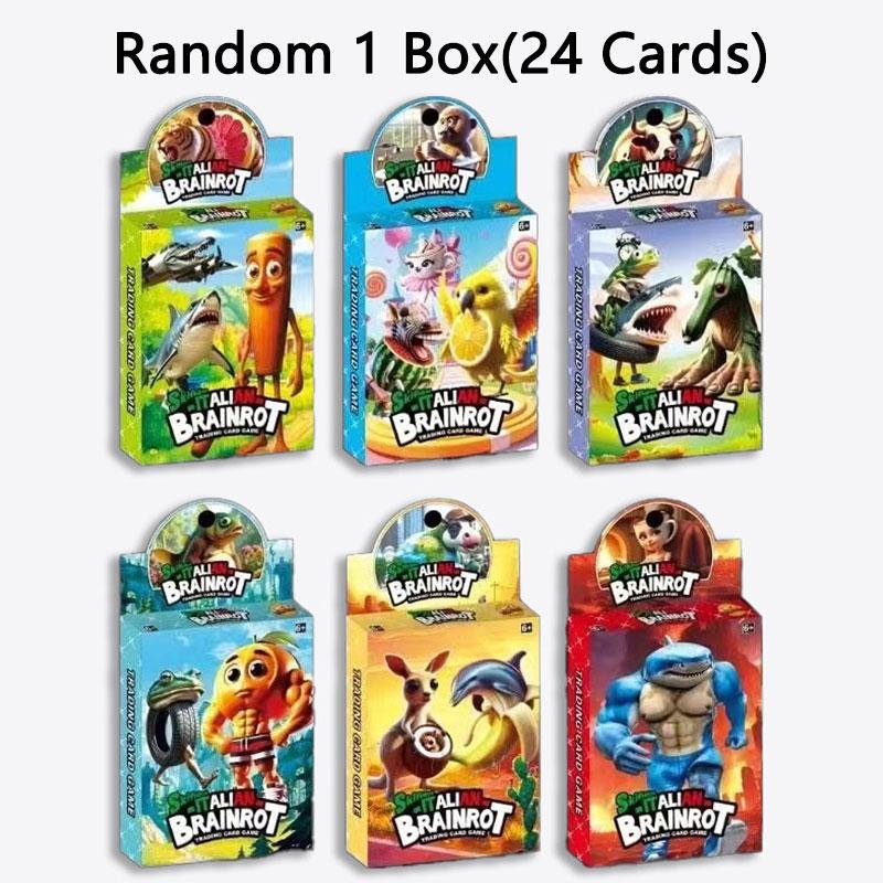 Italian Brainrot Cards Tralalero Tralala Tungtung Sahur Kids Party Favor Classic Toys Collectible Photos Gift For Children