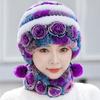 Hat Autumn Winter Versatile Warm and Fashionable Ear Protection Hat Scarf Set