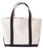 LL Bean Boat and Tote Open 0M19610001 Bag, Top, Medium, Canvas, Black,