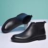 2025 Winter Men's Leather Shoes European Style Versatile Foreign Trade