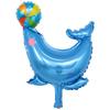 1 шт., тема морских животных, акула, кит, дельфин, омар, тропическая рыба, океан, серия, воздушный шар из алюминиевой пленки