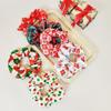 Colorful European & American Christmas Satin Scrunchies - High Elasticity Hair Tie & Headwear
