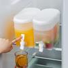 Пластиковый кувшин для холодной воды большой емкости с краном, диспенсер для напитков с фруктовой инфузией для холодильника, для домашнего использования