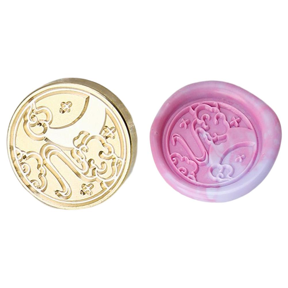 Uk* Серия Star Moon Штамп Голова Пригласительный Конверт Эмаль Восковая Голова для Свадьбы