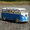 Welly 1/24 Volkswagen VW T1 BUS Сплавная машина Литые и игрушечные транспортные средства Модель автомобиля Миниатюрная масштабная модель автомобиля Игрушка для детей