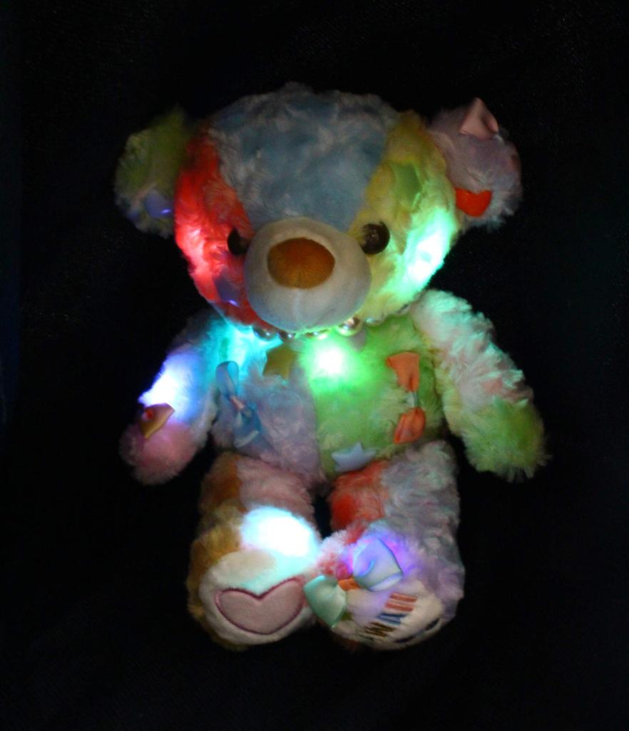 Takeoff Illumi Kawaii Bear Plush Toy In Pastel