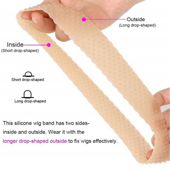 Женский силиконовый ремешок для парика, противоскользящий спортивный ремешок для парика, эластичный безопасный парик, шляпа с ручкой, аксессуар для парика