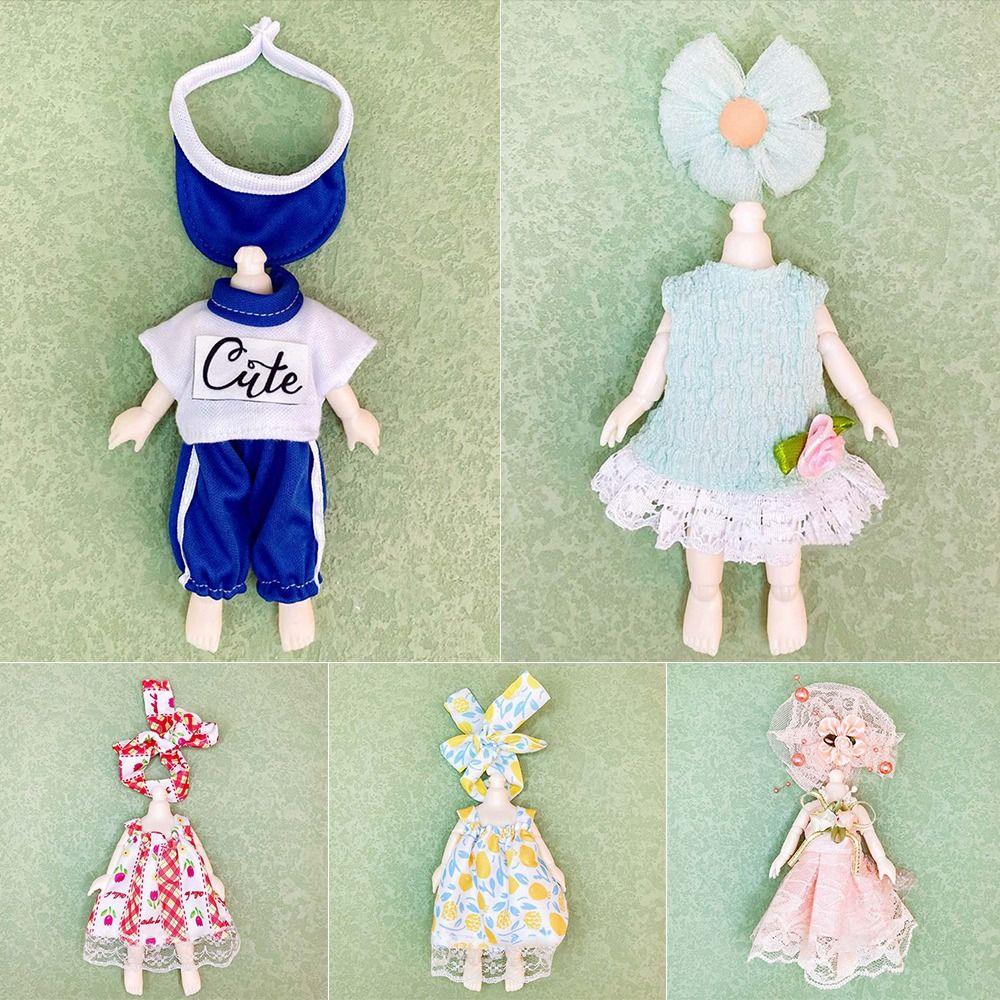 Детский DIY Девочки Высококлассный Нарядный Модный Костюм с Юбкой Одежда для Куклы Кукла 16~17 см/Кукла 1/8 BJD