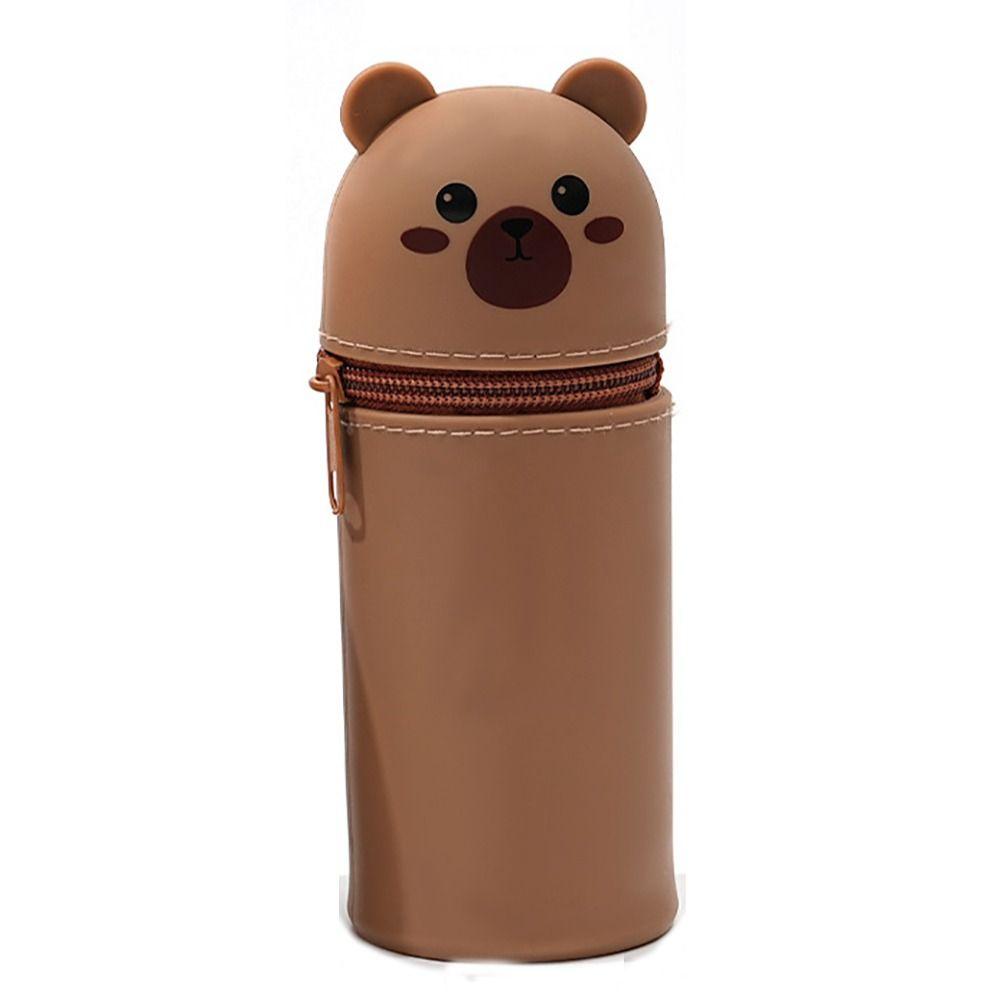 Мультяшный силиконовый пенал Силиконовый пенал в форме животного Высококачественная сумка для хранения канцелярских товаров