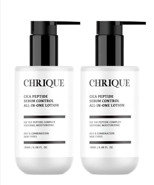 Creek Cica Peptide Sebum Control All-in-One Lotion 180ml (2 pieces)