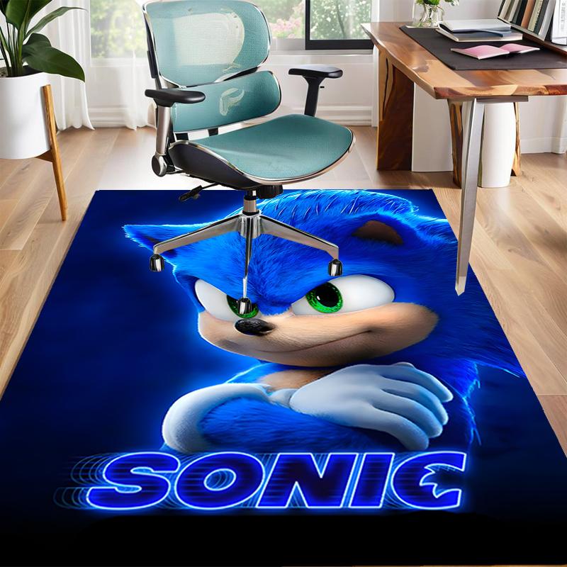 1pc S-Sonic (6) Design Area Rug - Non-Slip, Soft & Cozy Floor Mat for Living Room, Bedroom, Office - Indoor/Outdoor Decorative Carpet