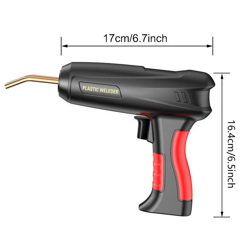 200W Plastic Welder 2 In 1 Car Bumper Repair Plastic Welding Repair Kit With Wipe Flat Head Tool +400/1200Pcs Welding Nail