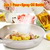 Бутылка-распылитель для масла 2 в 1 для приготовления пищи, бутылка для хранения оливкового масла с защитой от протечек для барбекю, фритюрницы, салата, стейка, кухонных принадлежностей