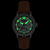 AVI-8 Hawker Hurricane Mckellar Dual Time коричневый бежевый кожаный ремешок кремовый циферблат AV-4101-0C кварцевые мужские часы с дополнительным ремешком