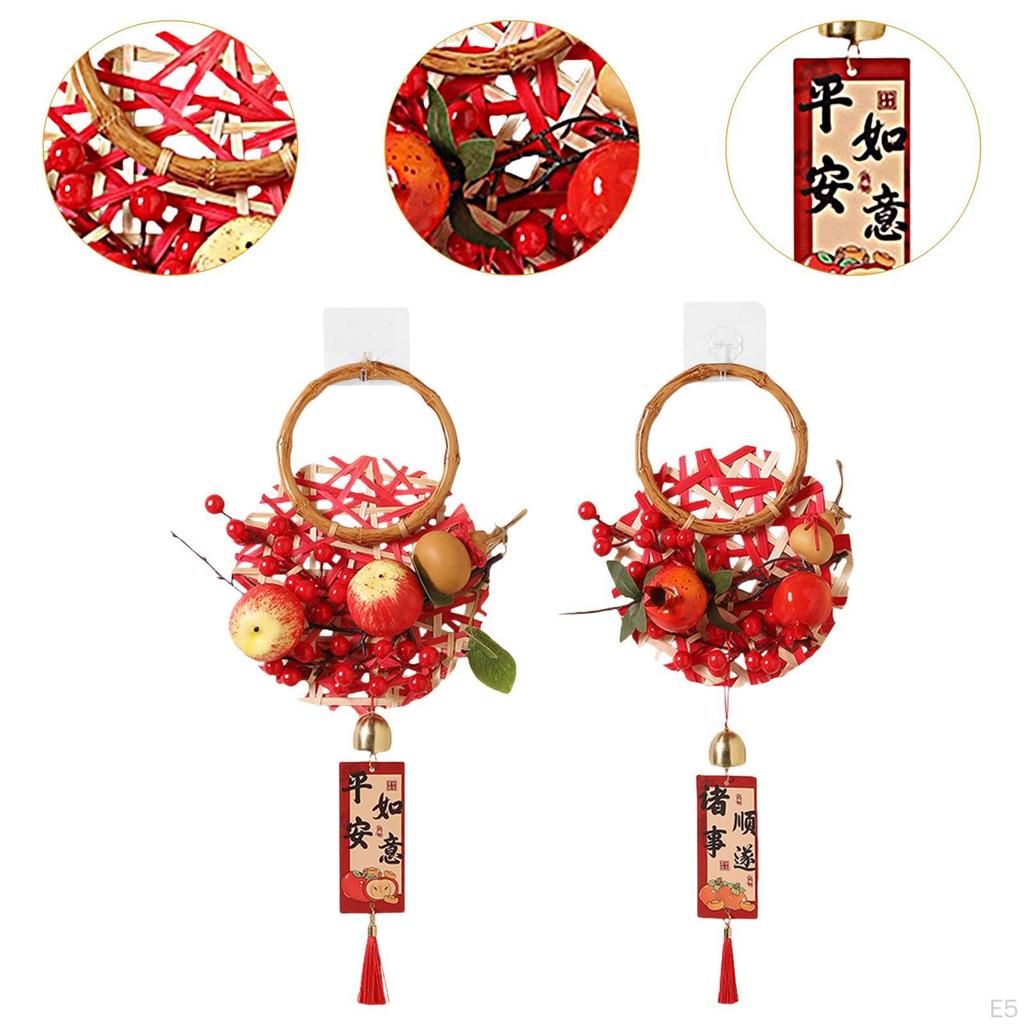 2 шт. Китайский лунный год подвесные украшения Весенний фестиваль декоративные искусственные фрукты для