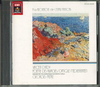 CD GEORGES PRETRE - D'indy: Poeme Des Rivages & Diptiqu CC333838 EMI Japan Classical Used