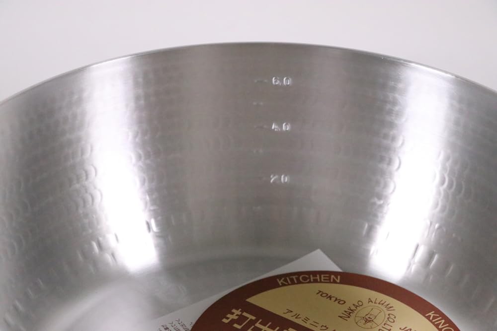 Nakao Aluminum Manufacturing Nakao Алюминиевый кованый горшок Yukihira 30 см с двумя горлышками (с масштабом)