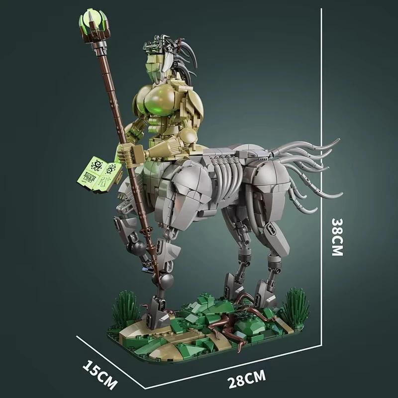 1456PCS Centaur Archer Building Blocks Magic Centaur Model Bricks Desktop Ornaments Children's Educational DIY Toys Holiday Gift