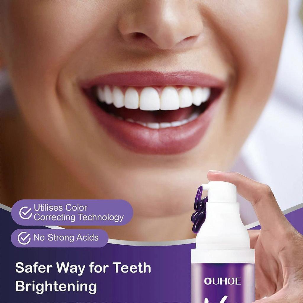 V34 Teeth Whitening Toothpaste Cleans Teeth Stains, Protects Gums, Whitens Teeth, Oral Care Toothpaste 30ml