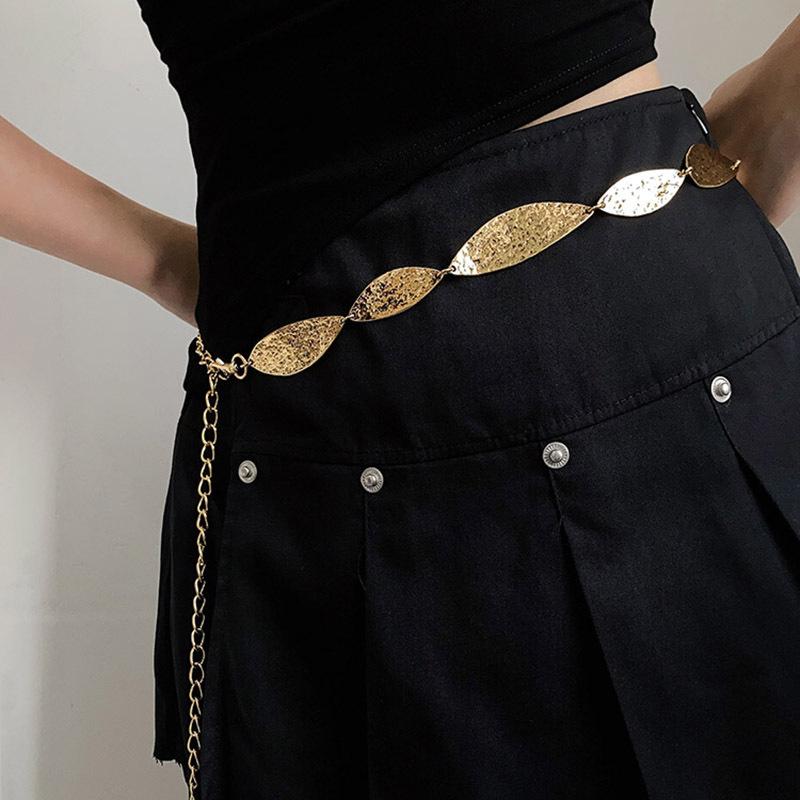 Модный золотой женский пояс-цепочка в стиле вестерн-ковбой, панк-лист, металлические ремни для женщин, роскошный серебряный пояс для летнего пляжа