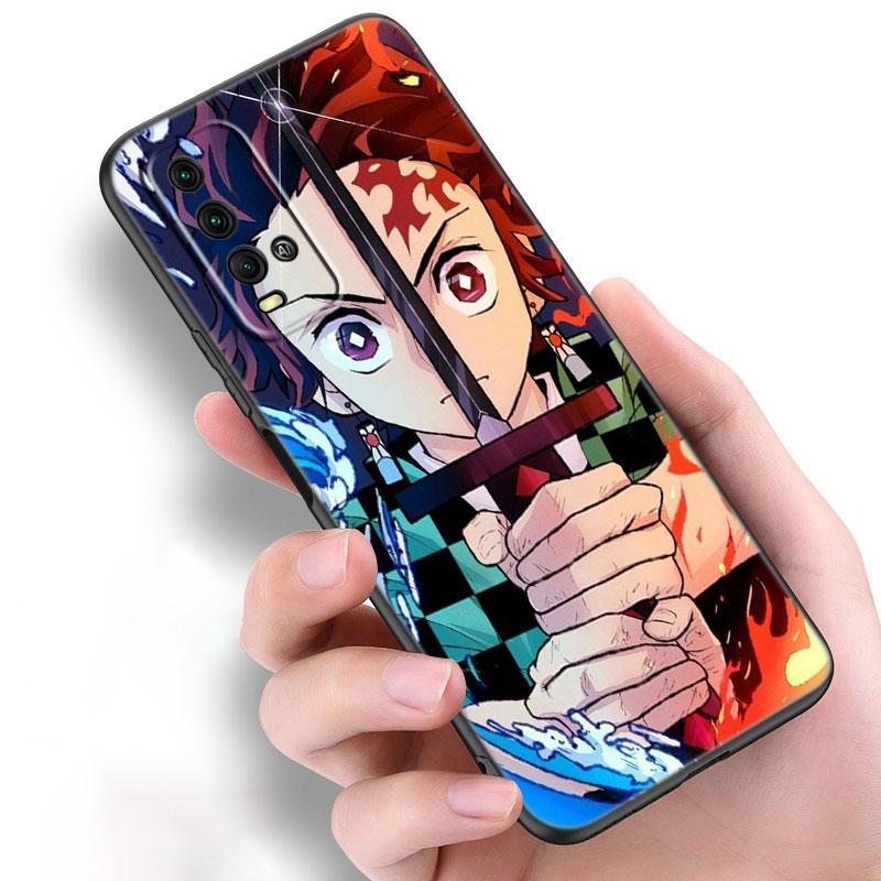 Чехол для телефона «Аниме Demon Slayer Kamado Tanjirou» для Xiaomi Redmi Note 11 10 9 8 T Pro 10S 5G 9A 9C 9S, мягкий черный чехол из ТПУ