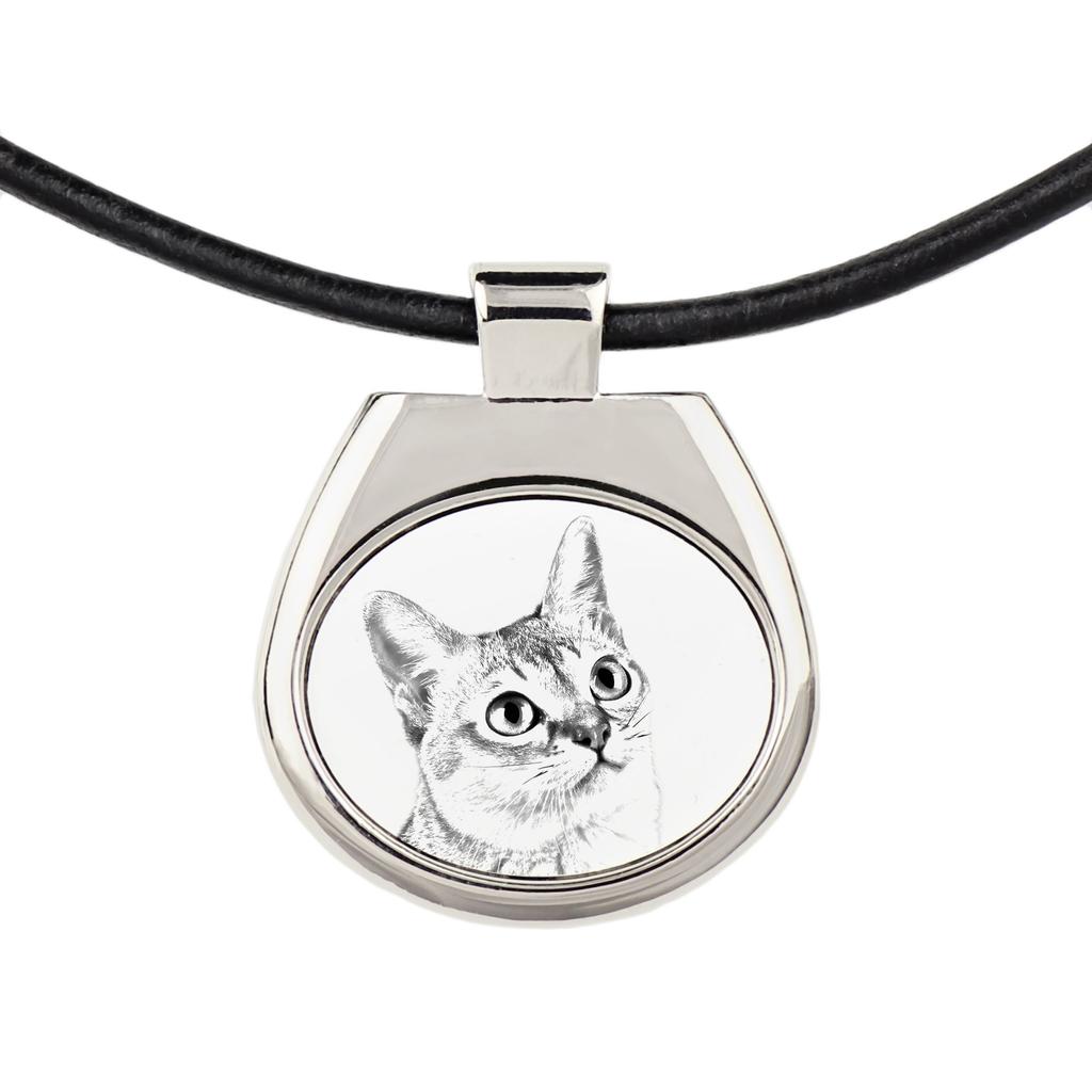 Singapura – Cat necklace, personalized pendant with a photo | Art-Dog