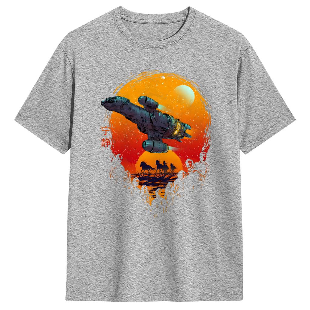 Firefly Serenity Cant Take The Sky From Me Unisexs T Shirts Novelty Tees Short Sleeve Round Collar TShirts Pure Cotton Clothes
