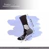 Men's Black and White Breathable Shock-Absorbing Basketball Socks