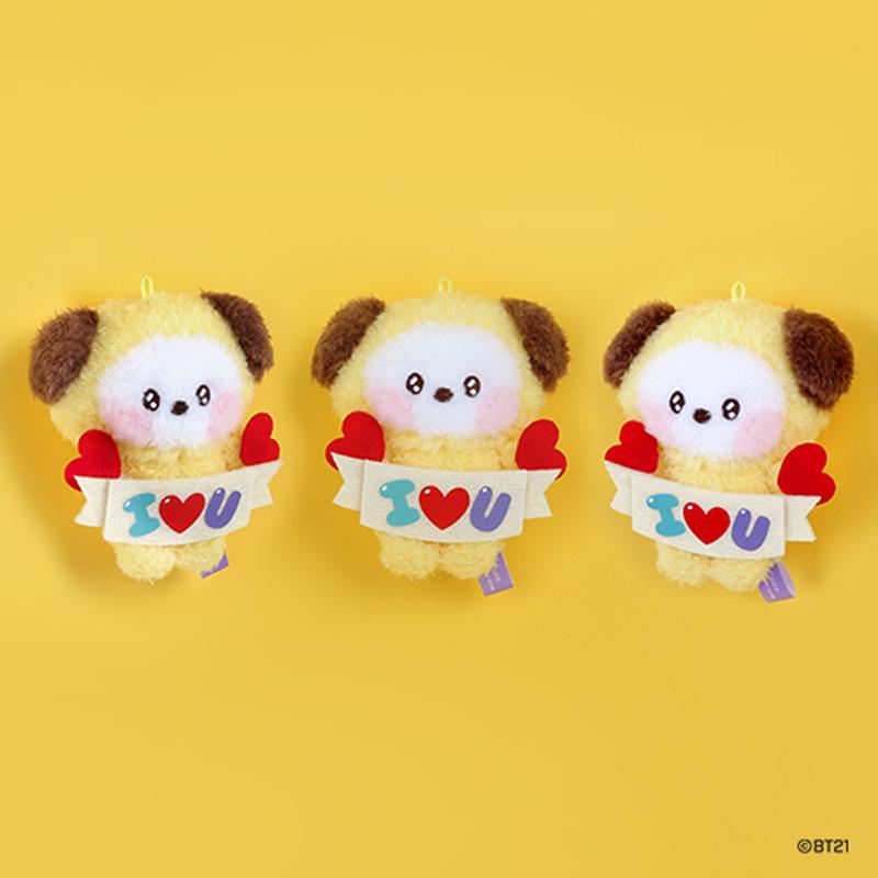 BTS BT21 Официальный плюшевый брелок [I Love U]