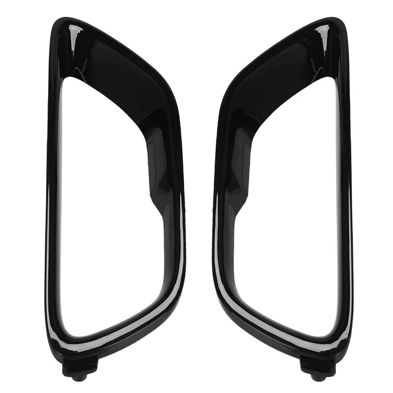 Black Front Fog Light Cover Fog Lamp Trim For Jeep Grand Cherokee 2017-2021 2019